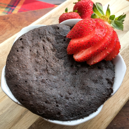 Featured image for Keto Chocolate mug cake recipe