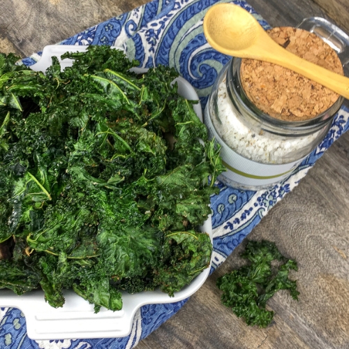 Featured image for crispy seasoned kale chips recipe