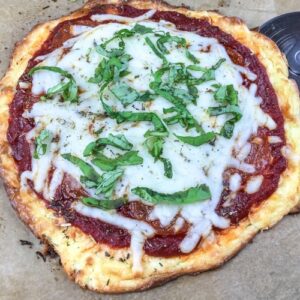 featured image for Easy Keto Pepperoni Pizza recipe