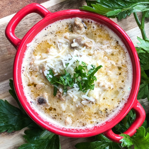Featured image for Creamy Turkey Mushroom Soup recipe